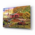 thumbnail image 2 of Epic Art 'Fall Bridge' by Bigelow Illustrations, Acrylic Glass Wall Art, 16"x12", 2 of 8