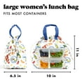 thumbnail image 5 of Fit + Fresh Cromwell Women's Lunch Bag, Cinch Closure Lunch Box With Containers, Alfresco, 5 of 9