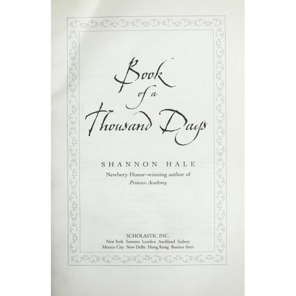 Pre-Owned Book of a Thousand Days, 9780545088060, 0545088062, Paperback, Unabridged edition