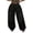 Black, variant on Womens Wide Leg Pants with Pocke Denim Jeans Slim Straight Pants
