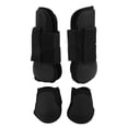 thumbnail image 3 of Bottes de Protection des Jambes de Cheval, Protection Antichoc des Jambes de Cheval Absorbant l'Impact Noir 4Pcs Protection Complète pour la Compétition de Chevaux Ensemble Noir, 3 of 8