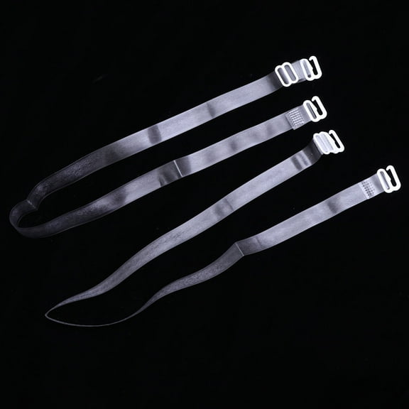 Supvox 2Pcs Clear Shoulder Strap Non-slip Support for Invisible Underwear Accessories Women