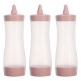 thumbnail image 1 of FELTECHELECTR 3 botellas transparentes flexibles de 350 ml: recipientes flexibles rellenables para aderezos, kétchup y salsa barbacoa. Dispensador de salsas para picnic y camping., 1 of 6
