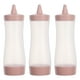 thumbnail image 1 of FELTECHELECTR 3 botellas transparentes flexibles de 350 ml: recipientes flexibles rellenables para aderezos, kétchup y salsa barbacoa. Dispensador de salsas para picnic y camping., 1 of 6