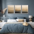 thumbnail image 4 of Framed Print Wall Art Set of 3 - Abstract Landscape Poster Art - 3 Pieces Nature-Inspired Minimalist Modern Wall Decor for Living Room - 8"x10"x3 White, 4 of 8