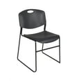 thumbnail image 5 of Belen Kox Kobe 48" Flip Top Mobile Training Table- Mahogany & 2 Zeng Stack Chairs- Black, 5 of 8
