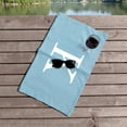 thumbnail image 4 of Personalization Mall Simple Initial 30x60 Beach Towel, Powder Blue, 4 of 4