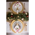 thumbnail image 4 of DII White Embroidered Holly Corner With Border Tablecloth, 4 of 7