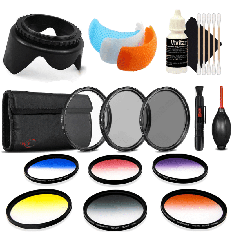op tijd pk pistool 52mm Color Filter Kit with Accessory Kit for Nikon D7200 , D5600 and D5300  - Walmart.com