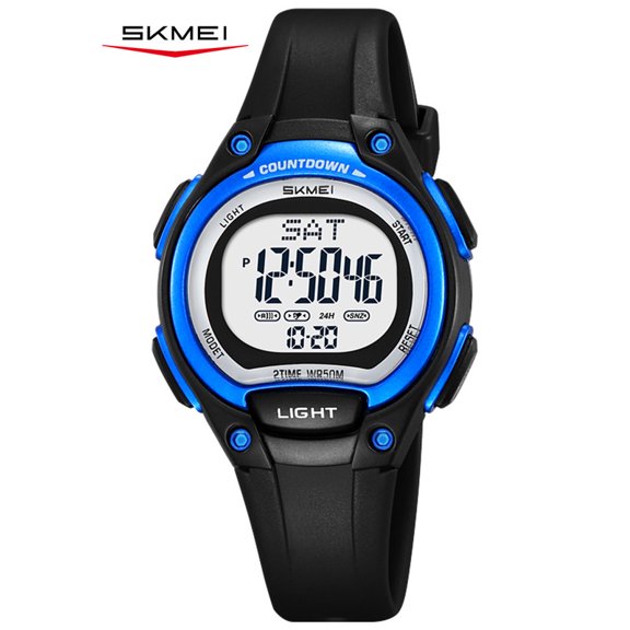 SKMEI Digital Watch Sport Outdoor Multifunctional Chronograph LED 50 M Waterproof Alarm Calendar for 3-15 Year Old