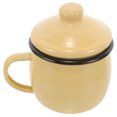 thumbnail image 1 of Taza esmaltada Taza esmaltada Taza decorativa esmaltada Taza esmaltada casera Taza de agua con tapa, 1 of 5