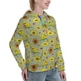 thumbnail image 6 of Kdxio Sage Green With Sunflowers Print Womens Oversized Hoodies Sweatshirts Hooded Pullover Tops Sweaters Casual-Large, 6 of 7