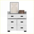 thumbnail image 6 of Dressers, Alyn Modern 5-Drawer Dresser with Spacious Top | White | Particle Board, 6 of 7