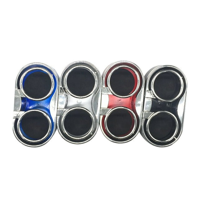 Portavasos universal para coche, organizador de botellas con doble orificio para latas de bebidas (color aleatorio)