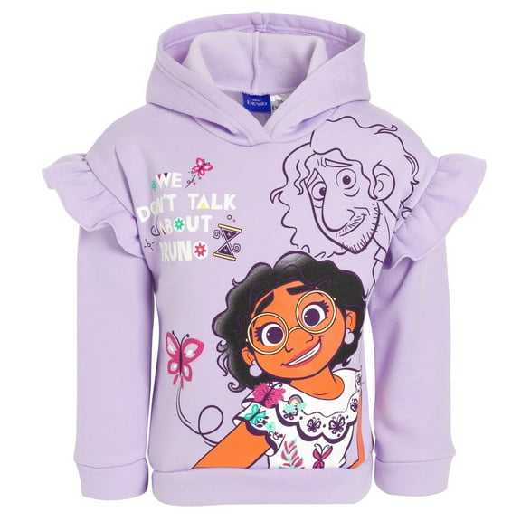 Disney Encanto Mirabel Bruno Little Girls Fleece Pullover Hoodie Toddler to Big Kid