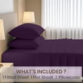thumbnail image 2 of Kotton Culture 1000 TC Egyptian Cotton King Size 16" Deep Bed Sheet Set Plum Color, 2 of 5