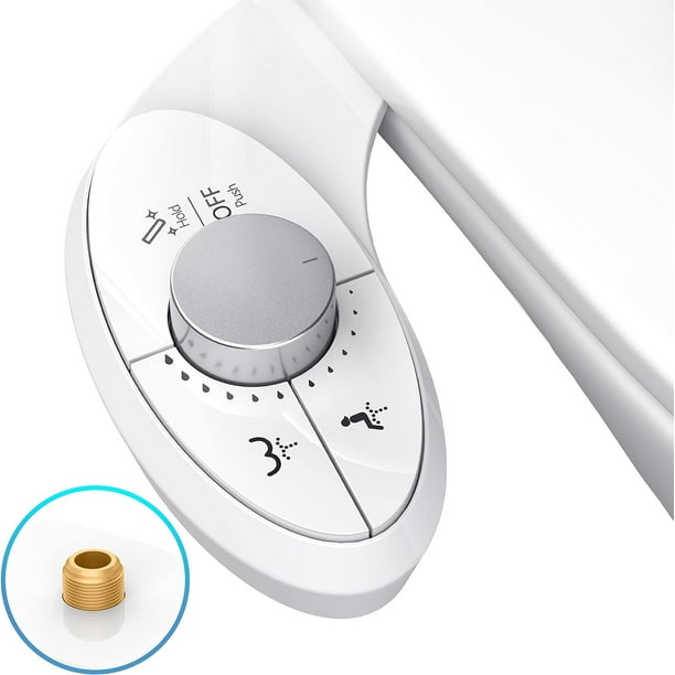 UltraSlim Bidet Attachment for Toilet Effortless NonElectric SelfCleaning Dual Retractable