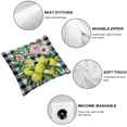 thumbnail image 4 of HENGT   Set of 2 Lemon Wreath Summer Pillow Covers Home Outdoor Square Indoor Decorative Throw Pillows, 4 of 6