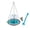 Purple, variant on Hanging Solar Bird Bath Fountain, Outdoor Solar Cascade Hanging Bird Bath with Solar Fountain, Weatherproof Hanging Water Feature to Attract Wild Birds & Hummingbirds,Blue,with 1 Brush