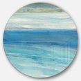 thumbnail image 1 of Designart 'From the Shore IV' Traditional Metal Circle Wall Art, 1 of 3