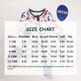 thumbnail image 7 of ZEHJUHAN Infant Independence Day Romper Bows Pattern Long Sleeve Jumpsuit with Zipper Cute Playwear Blue，1-3M, 7 of 7