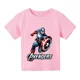 thumbnail image 3 of Camiseta de algodón hippie de Marvel Fashion Card Capitán América Spider-Man, camiseta de manga corta de verano para niños, camiseta informal de manga corta súper genial, 3 of 5