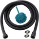 thumbnail image 1 of Mangueras de ducha de repuesto ACTIVE 59 pulgadas conector de latón antitorsión giratoria 360 grados negro mate, 1 of 5