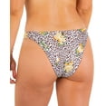 thumbnail image 2 of Hurley Junior's Printed Cheeky Swim Bottoms Swimsuit White Size X-Small, 2 of 3