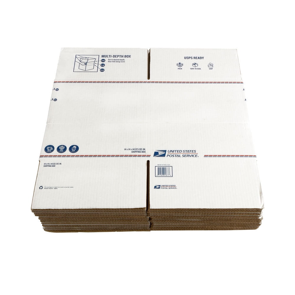 Buy USPS Brand Recycled Large Shipping Boxes, Adjustable Height, 14L x
