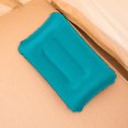thumbnail image 4 of Almohada Inflable Cuadrada para Viajes Al Aire Libre Almohada para Dormir Almohada para El Almuerzo Cojín Inflable para Coche Almohada Lumbar Almohada Cuadrada Pequeña TPU Azul Pavo Real, 4 of 8