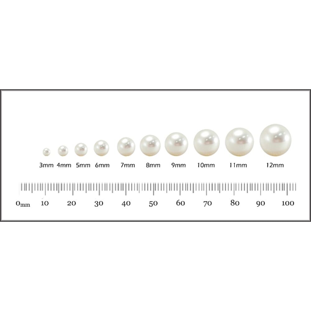 ADDURN Sterling Silver White Freshwater Pearl with Pyramid Beads/Shield Lever Back Earring - Various Pearl Size Available