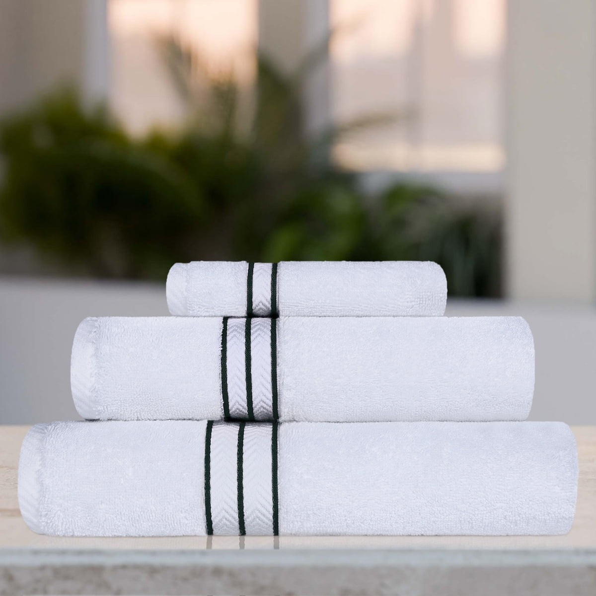 Superior Turkish Cotton Ultra-Plush 3-Piece Teal Towel Set