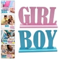 thumbnail image 2 of 2Pcs Party Letter Modeling Decor Baby Shower Party Decor Gender Reveal Adornment, 2 of 4