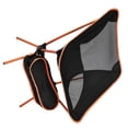 thumbnail image 2 of Silla de playa plegable para exteriores, portátil, con respaldo de malla, de aleación de aluminio, para acampar y pescar, color naranja, 2 of 12