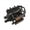 Black, variant on Lume Wear Aluminum Alloy Bike Pedal a Pair of Platform Bicycle Pedals for Mountain and Road Bikes. A 9/16 Inch Non Lightweight Pedal with Sealed Bearings and Reflectors for Cycling