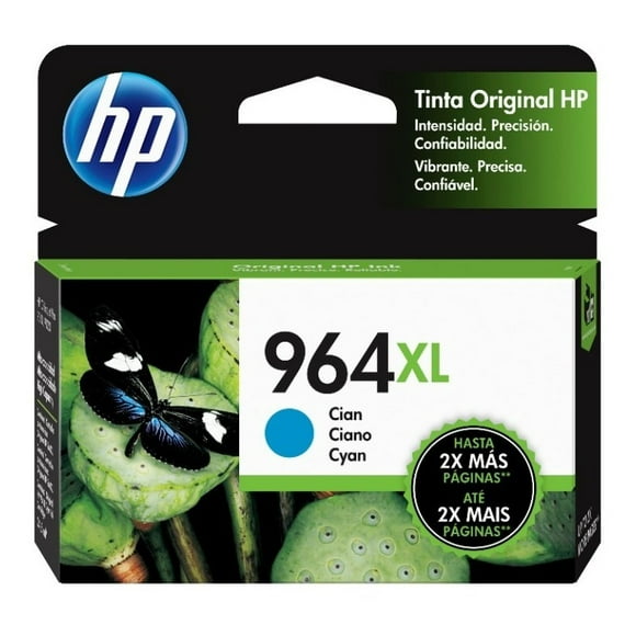 Cartucho de tinta HP 964XL cian original (3JA54AL) Para HP OfficeJet Pro 9010 / 9020 HP 3JA54AL