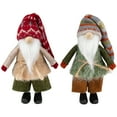 thumbnail image 2 of Standing Nordic Gnomes Christmas Decorations - 4.75" - Set of 2, 2 of 7