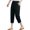 Black, variant on Difdany Women’s Loose Fit Capri Pants with Elastic Waist, Soft & Breathable Casual Trousers, Comfortable and Relaxed Fit for Daily Wear Beige 2XL