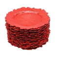 thumbnail image 4 of 24PCS 13inch Plastic Reef Charger Plates Ruffled Rim Dinner Charger Plates for Birthday Wedding Party Rose Gold/Red/Green/Black/White, 4 of 6