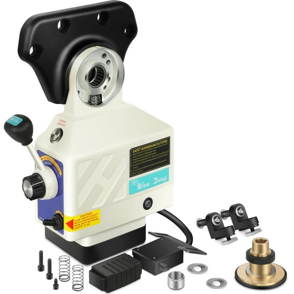 GYZJ Power Feed X-Axis for Milling Machine 450 in-lb Torque, 0-200RPM Table 110V for Bridgeport and Some Knee Type Mills with a 5/8" Diameter Shaft on the End