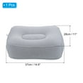 thumbnail image 2 of Uxcell Travel Foot Rest Pillow, Inflatable Foot Rest Cushion for Airplane Office, Gray, 2 of 6