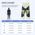 thumbnail image 4 of Balery Blue Black Butterfly Art print Men's Pajama Pants,Ultra Lightweight Pjs,Lounge Pant-X-Large, 4 of 9