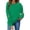 #102-Green, variant on Craaazy Mardi Gras Clothing Women's Loose Crewneck Long Sleeve Mardi Gras Sweatshirts Gifts