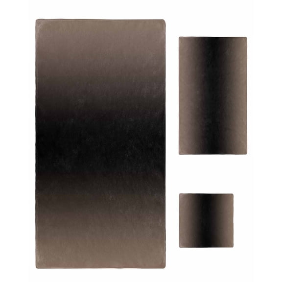 Brown Black Ombre Bath Towels for Bathroom Set,Luxury Microfiber Towels Gifts for Women,Quick Dry Beach Kitchen Hand Hair Face Towel and Dish Washcloth,Modern Gradient Abstract Art Yoga Towels Set