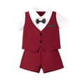 thumbnail image 5 of XAOFW Baby Boy Outfits Short Sleeved Layered Shirts Shorts Toddler Kids Summer Fall Gentleman Sets 12-18 Months, 5 of 5