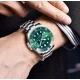thumbnail image 5 of Reloj de pulsera Lige LG10045 de cuerpo color plateado Silver green analógico, 5 of 8