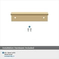 thumbnail image 4 of Amerock Edge Pulls 3 inch (76mm) Center-to-Center Champagne Bronze Cabinet Edge Pull, 25 Pack, 4 of 5