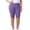 Purple B, variant on Stamzod Bermuda Shorts for Women High Waisted Ribbed Yoga Shorts Athletic Workout Gym Plus Size Shorts Light Blue B XL
