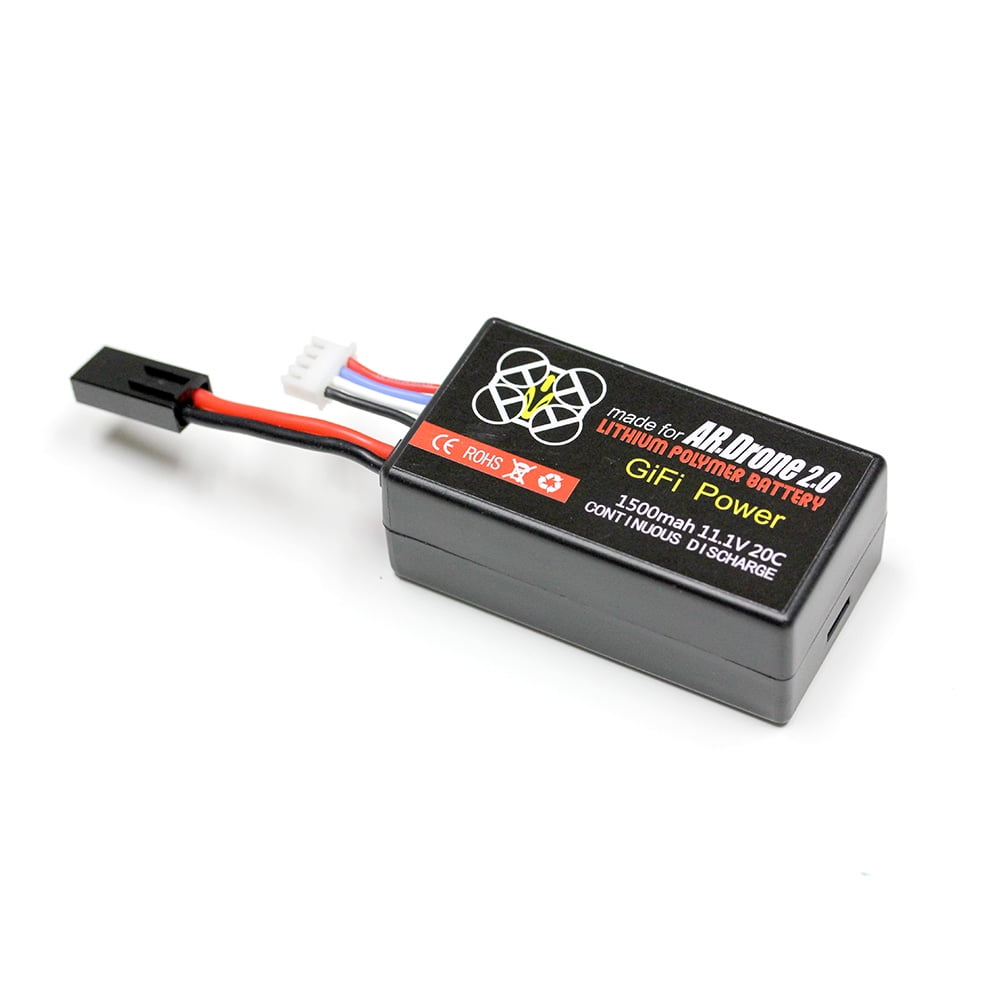 Maximalpower for Parrot AR.Drone 2.0 1.0 Battery 1500mAh Lithium-Polymer Replacement (1 Battery) - Walmart.com