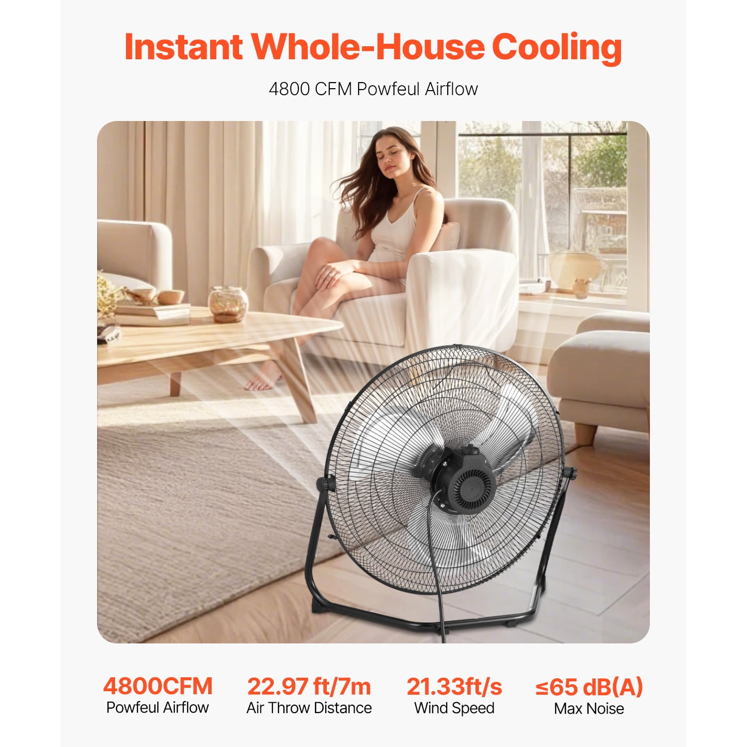 FUKA　COOL FAN WE20FS7S TYPE-S FUKA COOL FAN WE20FS7S TYPE-S KFFKFF 20-Inch Industrial Floor Fan